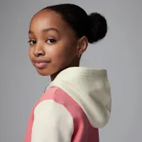 Nike Jordan MJ Brooklyn Fleece Little дитячі 2-Piece Pullover Толстовка з капюшоном комплект Pink