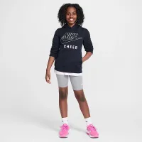 Nike Big детские Cheer Pullover Толстовка с капюшоном цвет черный