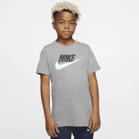 Nike Sportswear Big дитячі бавовняніфутболка колір сірий