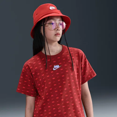 Nike x LEGO® Collection Girls' Cropped футболка цвет красный