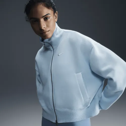Nike Sportswear Phoenix Fleece женская оверсайз Track Куртка синий