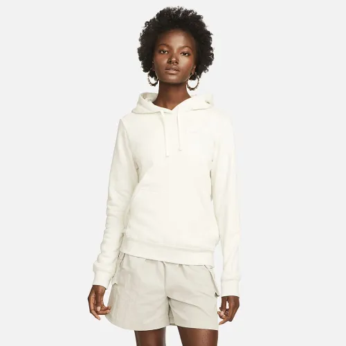 Nike Sportswear Club Fleece женская Pullover Толстовка с капюшоном цвет коричневый