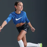 Nike Legend Big дитячі Dri-FIT Long-Sleeve футболка блакитний