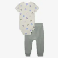 Nike Baby (0-9M) 2-Piece Printed Bodysuit комплект колір зелений