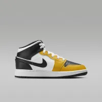 Nike Air Jordan 1 Mid Big детские Кроссовки Yellow