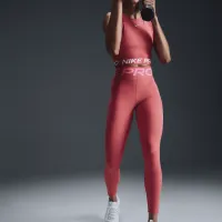 Nike Pro Sculpt женская С высокой Талией 7/8 лосины с карманамиPink