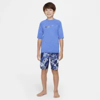 Nike Heather Big детские (для мальчиков) Half Sleeve Hydroguard синий