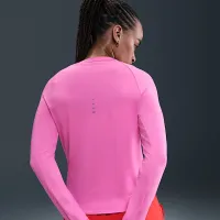 Nike Swift жіноча Dri-FIT UV Long-Sleeve Crew-Neck Running Top Pink