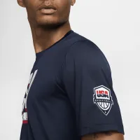 USA Practice чоловічі Nike баскетбольні футболка блакитний
