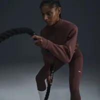 Nike Dri-FIT Prima женская 1/2-Zip тренировочные Top цвет коричневый