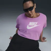 Nike Sportswear Essentials жіноча Logo футболка (великі розміри) Pink
