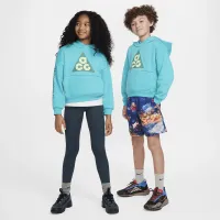 Nike ACG Icon Fleece Big детские Pullover Толстовка с капюшоном цвет зеленый