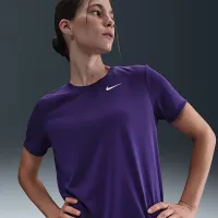 Nike Dri-FIT женская футболка цвет фиолетовый