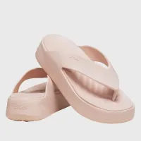 Шльопанці Crocs Getaway Platform Flip 209410-6UR - Бежевий