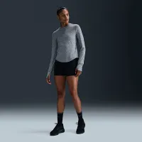 Nike Swift жіноча Dri-FIT UV Long-Sleeve Crew-Neck Running Top колір сірий