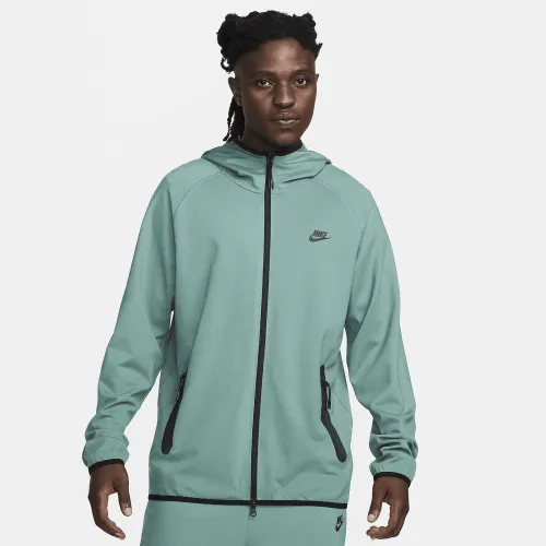 Nike Tech чоловічі Lightweight Knit Full-Zip Толстовка з капюшоном колір зелений