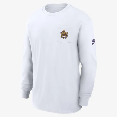LSU Tigers Legacy Max90 Pocket чоловічі Nike College Long-Sleeve футболка колір білий