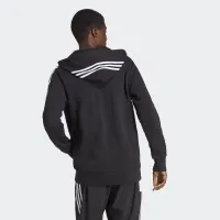 Кофта/футболка adidas Essentials French Terry 3-Stripes Full-Zip Толстовка з капюшоном IC0433 - чорний