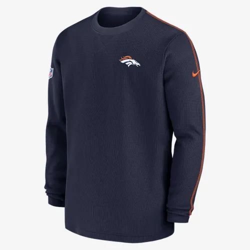Denver Broncos Sideline Coach Men’s Nike NFL Long-Sleeve Top синий