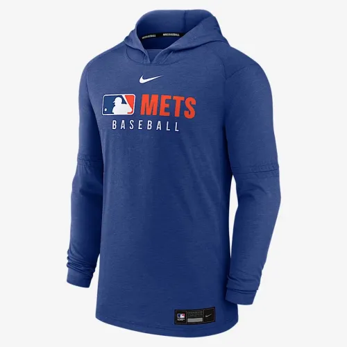 New York Mets Authentic Collection чоловічі Nike Dri-FIT MLB Pullover Толстовка з капюшоном блакитний