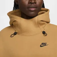 Nike Sportswear Tech Fleece женская оверсайз Толстовка с капюшоном цвет коричневый