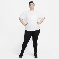 Nike One Relaxed жіноча Dri-FIT Short-Sleeve Top (великі розміри) колір білий