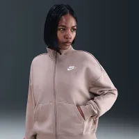 Nike Sportswear Club Fleece женская Loose Track Куртка цвет коричневый