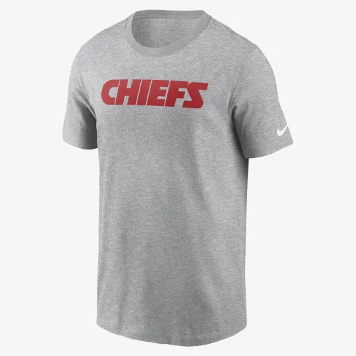 Kansas City Chiefs Primetime Wordmark Essential чоловічі Nike NFL T-Shirt колір сірий