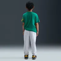 Nike Club Little дитячі Chenille Joggers колір коричневий