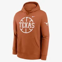 Texas Longhorns Club баскетбольные Icon мужские Nike College Pullover Толстовка с капюшоном Orange