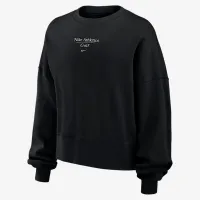 Nike Phoenix Fleece жіноча для гольфу Crew-Neck світшот колір чорний