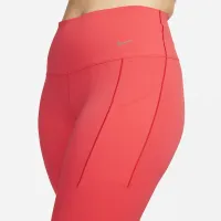 Nike Universa жіноча Medium-Support З високою талією 7/8 лосіни з кишенямиколір червоний