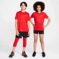 Nike Legend Big детские Dri-FIT футболка цвет красный