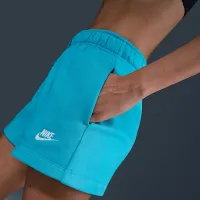 Nike Sportswear Club Fleece женская Mid-Rise шорты цвет зеленый