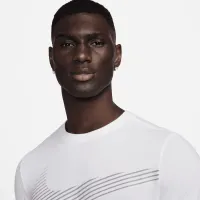 Nike мужские Dri-FIT Long-Sleeve Fitness футболка цвет белый
