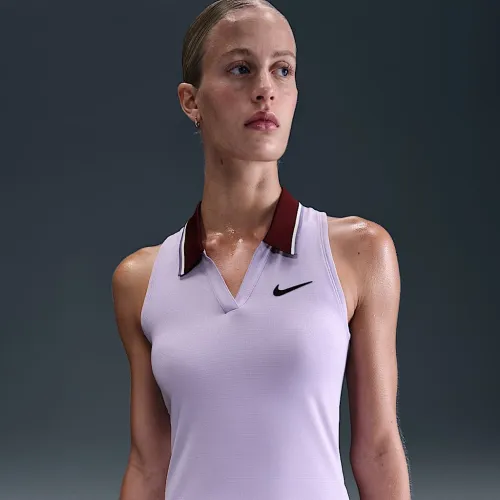 NikeCourt Slam женская Dri-FIT Tennis Tank Top цвет фиолетовый