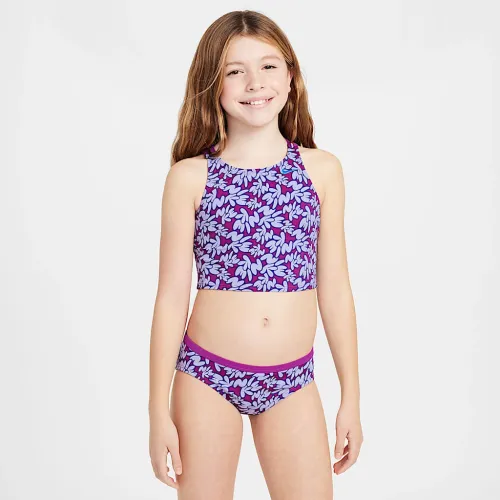 Nike Swim Big дитячі (Girls') Spiderback Midkini комплект колір фіолетовий