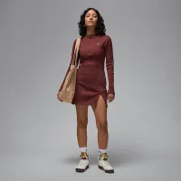 Nike Jordan женская 1/2-Zip Long-Sleeve Knit Костюм цвет коричневый