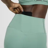 Nike Zenvy женская Gentle-Support С высокой Талией 7/8 лосины цвет зеленый