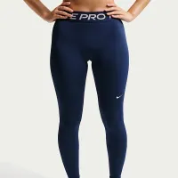 Nike Pro женская Mid-Rise Full-Length лосины синий
