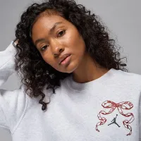 Nike Jordan Brooklyn Fleece женская Crew-Neck Pullover цвет коричневый