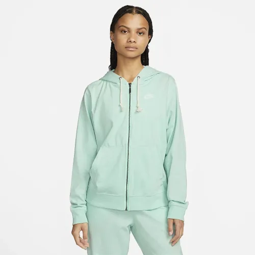 Nike Sportswear Gym Vintage жіноча Full-Zip Толстовка з капюшоном колір зелений