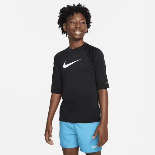 Nike Dri-FIT Big дитячі (для хлопчиків) Short-Sleeve Hydroguard колір чорний