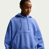 Nike Sportswear Phoenix Fleece женская Over-оверсайз Pullover Толстовка с капюшоном синий