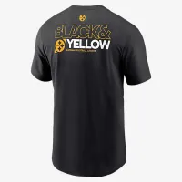 Pittsburgh Steelers Team Outline Essential футболка чоловічі Nike NFL футболка колір чорний