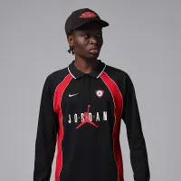 Nike Jordan Flight мужские Long-Sleeve Polo Jersey цвет черный