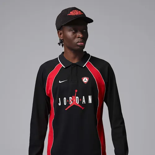 Nike Jordan Flight мужские Long-Sleeve Polo Jersey цвет черный
