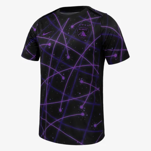 Al Ain FC мужские Nike Soccer Pre-Match Short-Sleeve Top цвет черный