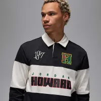 Nike Jordan x Howard University мужские Long-Sleeve Rugby Top цвет черный