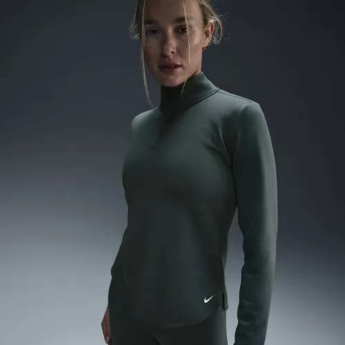 Nike Therma-FIT One женская Long-Sleeve 1/2-Zip Top цвет зеленый